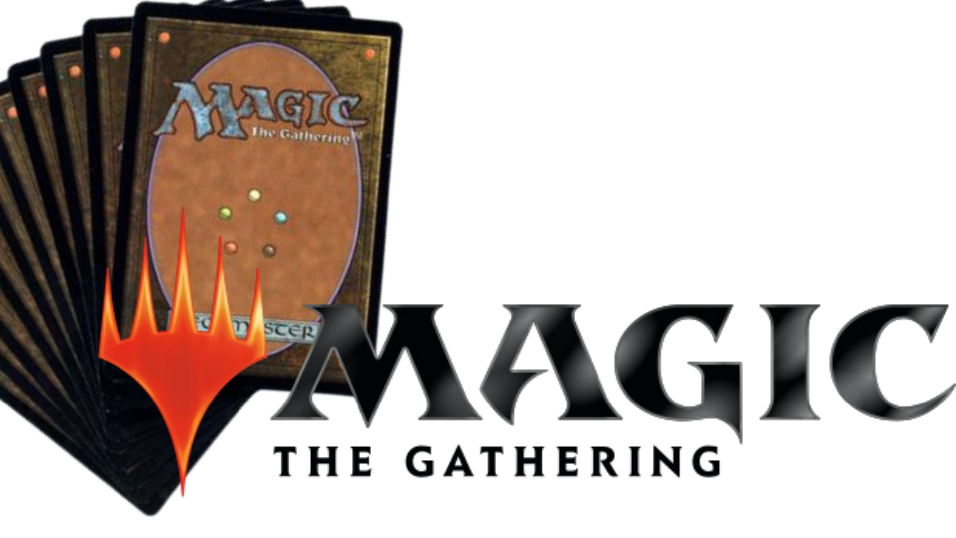 image of Magic cards with the words "Magic: the Gathering" icon
