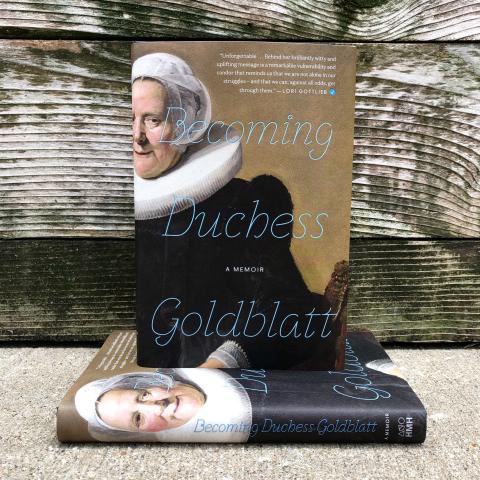 image of the book cover of "Becoming Duchess Goldblatt"