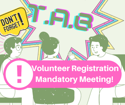 TAB Volunteer Orientation