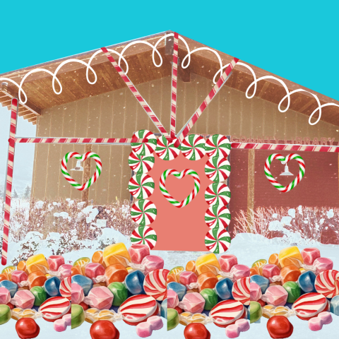 imageof the Alta Branch Library that looks like it's a decorated cookie