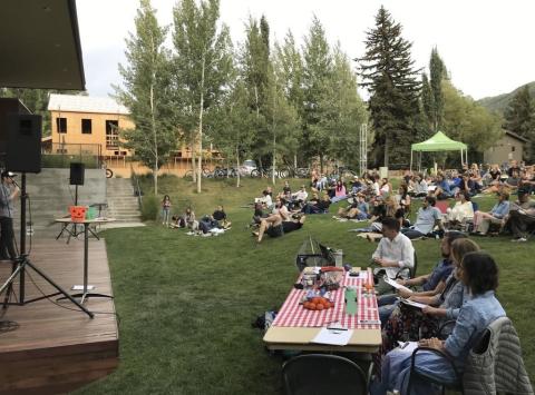 image of event in the Center for the Arts amphitheater