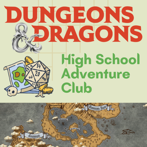 image of a map with the words "Dungeons & Dragons"