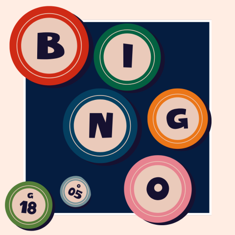 image of circles that spell out the word Bingo