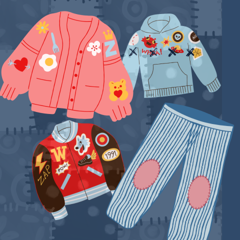 images of clothes with patches