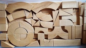 Picture of Wooden building blocks