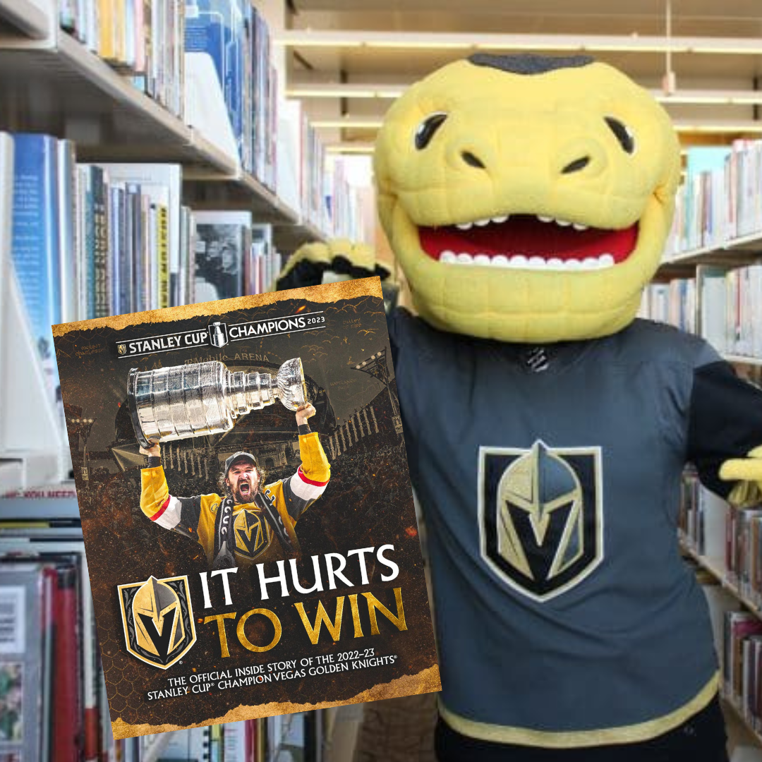 image of Chance the mascot and book cover