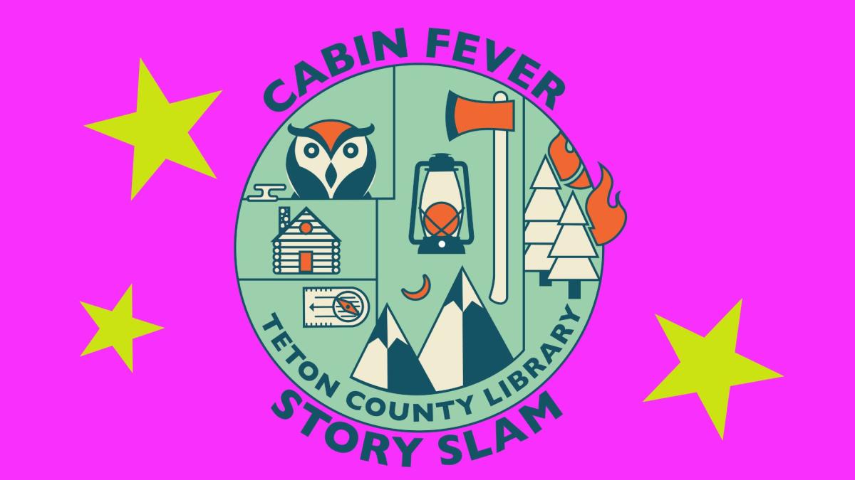 Cabin fever story slam logo