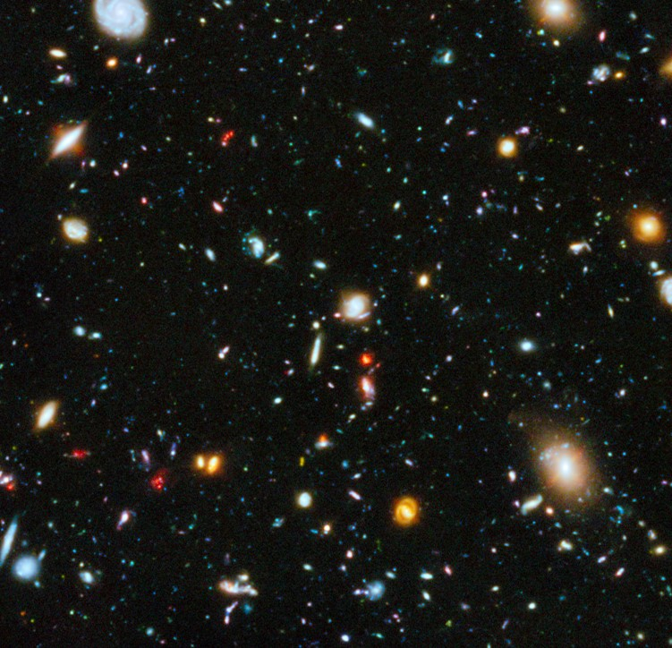 image of bright lights in the night sky